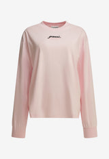 GANNI Future Long-Sleeved T-shirt Pink A1050223868_8600ce39-3b35-4a81-a39b-cc395320ee1a