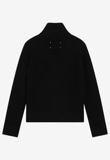 Maison Margiela Wool-Blend Zip Cardigan Black S51HP0035S17781/T_MARGI-900F