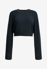 Khaite Masie Cropped Sweater Blue 18308534358_83437c45-ce42-48e3-8730-b77a0d5330e8