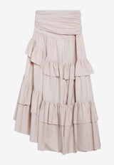 Chloé Long Ruffled Skirt Pink CH26UJU53144/S_CHLOE-6C0