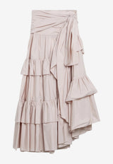 Chloé Long Ruffled Skirt Pink CH26UJU53144/S_CHLOE-6C0