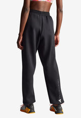 Adidas By Stella McCartney Loose Track Pants with Logo Black IW6320_B
