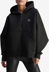 Adidas By Stella McCartney Scuba Logo Hooded Sweatshirt Black JV7036_B