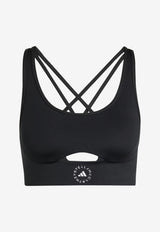 Adidas By Stella McCartney Yoga Halterneck Bra Black JW1997_B