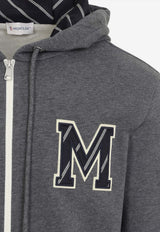 M Patch Zip-Up Hooded Sweatshirt