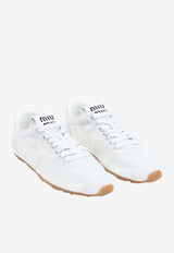 Low-Top Nylon Sneakers