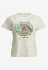 GANNI Qixi Printed T-shirt White A1050220135_87e76f12-3b94-4177-b4fe-3b48a52573a2