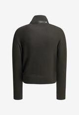 Tom Ford High-Neck Short Down Jacket Gray KZY010YMW097TCQ_86e2f685-8213-4880-9ea4-fbbbe31e6773