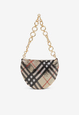 Chainmail Metallic Mesh Checked Shoulder Bag