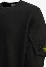 Stone Island Logo Patch Crewneck Sweatshirt Black L2S156100015S0A20V0029_9970c683-1ba1-4e34-8281-fef163a33f46