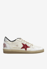 Golden Goose DB Ball Star Distressed Low-Top Sneakers White GMF00117F008742/T_GOLDE-15987