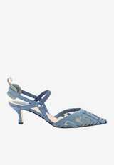 Fendi Colibrì Lite 55 Slingback Mesh Pumps Light Blue 8J8558AY0MF1XHP_DEEP MIRTO DEEPMIRTO_70026603