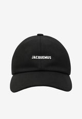Jacquemus Logo Embroidered Baseball Cap Black ACU00670UAW00092/T_JACQM-990