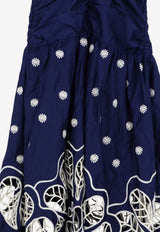 Farm Rio Richilieur Embroidered Halterneck Dress Blue 355807L0077_DARKBLUE_70331385