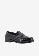 ALOHAS Rivet Leather Loafers Black S10011201Black_BLACK_70331393