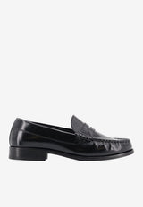 ALOHAS Rivet Leather Loafers Black S10011201Black_BLACK_70331393