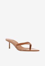 Le Silla Gisele 60 Patent Leather Thong Sandals Beige 6606F060BXPPGSM723_CUBA_70331752