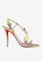 Christian Louboutin Rosa Fruit 100 Botanica Print Satin Sandals Multicolor 3260243SI/T_LOUBO-3374