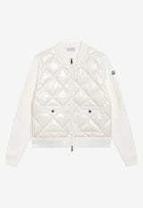 Moncler Padded Zip-Up Jacket White 9B00004M1113/T_MONCL-003