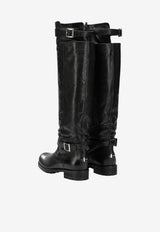 Jimmy Choo Biker Over-the-Knee Leather Boots Black BIKER KBERZBLACK_4c2a0fd4-432c-43ce-84ea-6eab202dad63