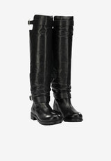 Jimmy Choo Biker Over-the-Knee Leather Boots Black BIKER KBERZBLACK_4c2a0fd4-432c-43ce-84ea-6eab202dad63