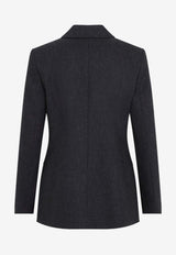 Single-Breasted Wool Blazer