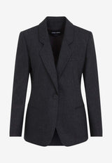 Single-Breasted Wool Blazer