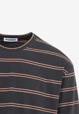 Long-Sleeved Stripe T-shirt