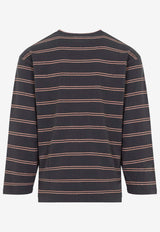 Long-Sleeved Stripe T-shirt