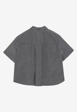 Loewe Trapeze Checked Shirt Gray S359Y05XI6PL/T_LOEW-1102