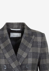 Prince of Wales Check Wool Blazer