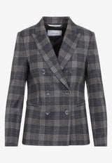 Prince of Wales Check Wool Blazer