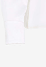 Long-Sleeved Satin Blouse