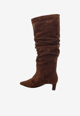 ALOHAS Kalila 50 Knee-High Suede Boots Brown S10117302Suede Brown_BROWN_70331982