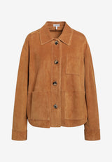 Loewe Suede Buttoned Jacket Brown S359Y34LBQSUE/T_LOEW-2530