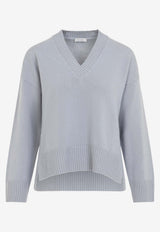 V-neck Wool-Blend Sweater