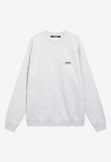 Jacquemus Gros Grain Crewneck Sweatshirt Gray SSM00206AJ00126/T_JACQM-950