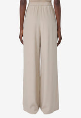 Max Mara Volonta Silk Wide-Leg Pants Beige 2621136021600-10175-007