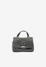 Zanellato Baby Postina Daily Grained Leather Handbag Gray POSTINA DAILY BABY0680100040000Z0115_9be9736a-e281-4a95-9caa-218db7d3c8d8