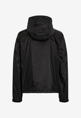 Prada Triangle Logo Windbreaker Jacket Black SGC220OOO1WQ9/T_PRADA-F0002