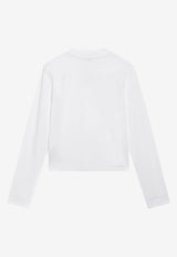 Jacquemus Le Gros Grain Long-Sleeved T-shirt White TSW00155AJ00124/T_JACQM-100