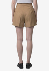 Max Mara Vista Mini Shorts Beige 2621146012600-10362-001