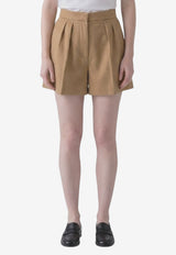 Max Mara Vista Mini Shorts Beige 2621146012600-10362-001