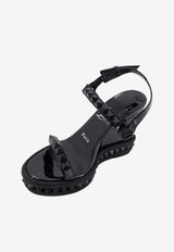 Christian Louboutin Pyra Clou 110 Leather Wedge Sandals Black 1260820B439_BLACK_70331604