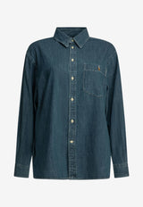 Polo Ralph Lauren Oversized Denim Shirt Blue 211B17146001LAPIA WASH_006798d8-f196-4783-9999-080831f84932
