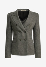 Tagliatore Coreen Herringbone Double-Breasted Blazer Gray J-COREEN10B610017N1253_94f84fc3-a6cc-4f63-9613-1a5ddacb6218