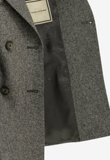 Tagliatore Coreen Herringbone Double-Breasted Blazer Gray J-COREEN10B610017N1253_94f84fc3-a6cc-4f63-9613-1a5ddacb6218