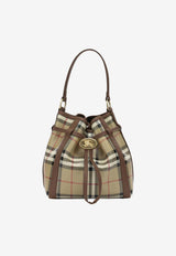 Burberry Small Check Coated Canvas Bucket Bag Beige 8128956_a77c6594-f73b-40fe-829a-d644f3ad880a