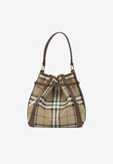 Burberry Small Check Coated Canvas Bucket Bag Beige 8128956_a77c6594-f73b-40fe-829a-d644f3ad880a