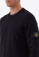 Stone Island Logo Patched Wool Sweater Black L2S155100072-S00A3-V0029